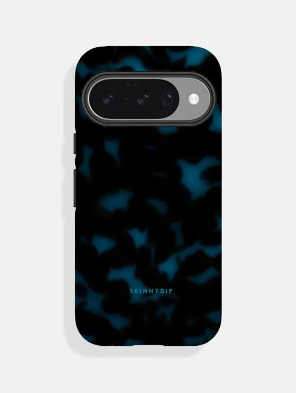 Blue Black Tortoise Shell Ultra Protective Google Pixel Case made by Skinnydip London