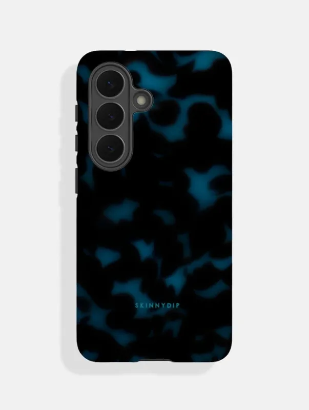 Blue Black Tortoise Shell Ultra Protective Samsung Case made by Skinnydip London