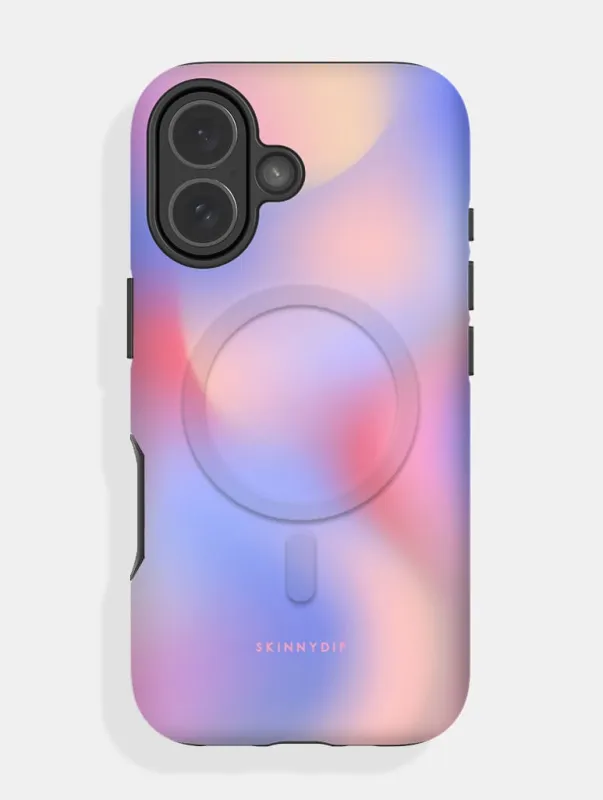 Aura Gradient Cool Blue Magsafe Ultra Protective iPhone Case made by Skinnydip London