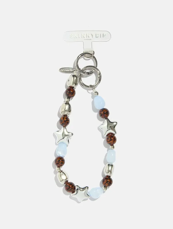 Chrome Star Tort Beaded Strap made by Skinnydip London
