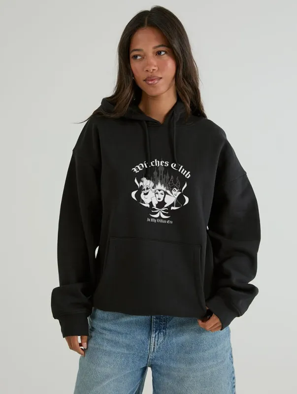 Disney Witches Club Hoodie In Black made by Skinnydip London