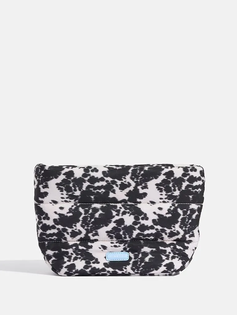 Cow Print Pillow Pouch Makeup Bag sold by Skinnydip London