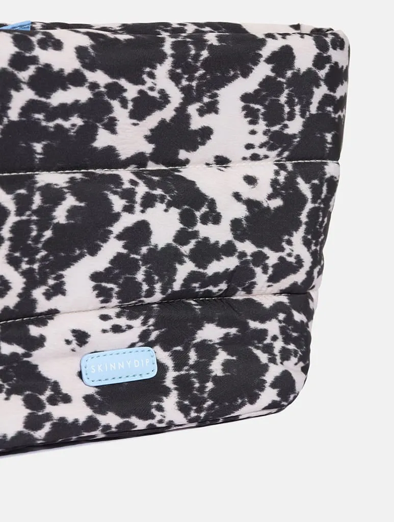 Cow Print Pillow Pouch Makeup Bag sold by Skinnydip London product image thumbnail 5