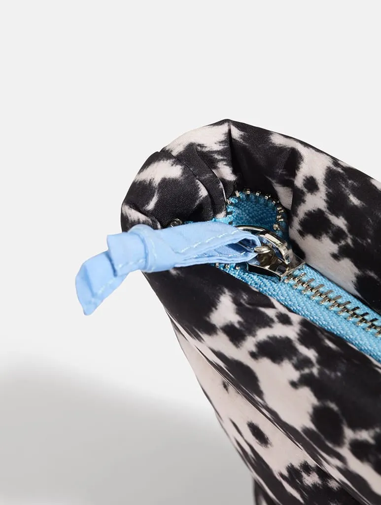 Cow Print Pillow Pouch Makeup Bag sold by Skinnydip London product image thumbnail 4