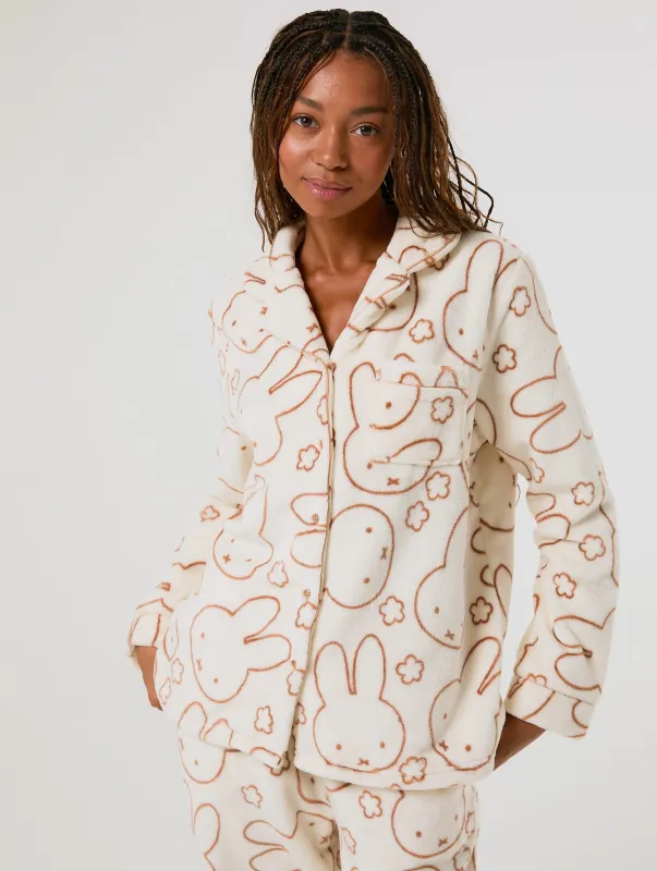 Miffy x Skinnydip Flower Fleece Pyjama Set made by Skinnydip London
