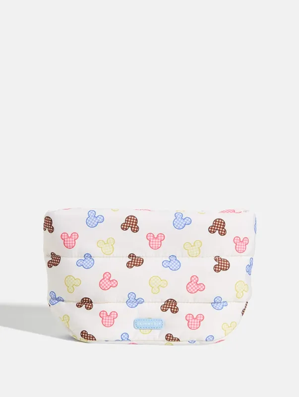 Disney Mickey Mouse Gingham Pillow Pouch made by Skinnydip London