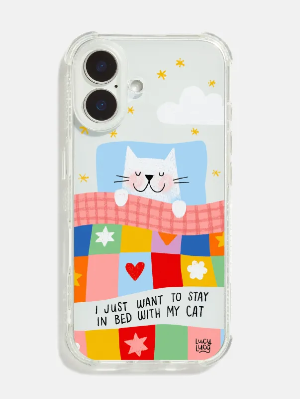 Lucy Lucy Designs x Skinnydip With My Cat Shock iPhone Case made by Skinnydip London