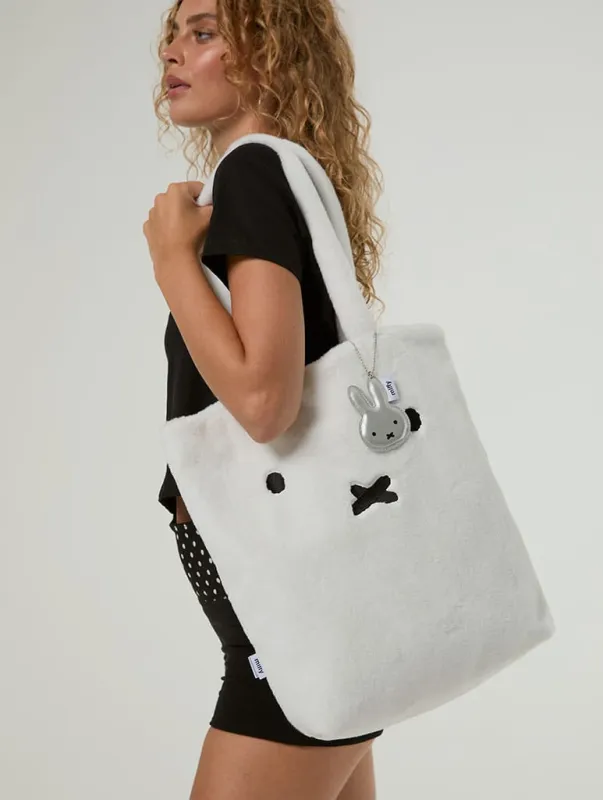 Miffy x Skinnydip Fluffy Tote Bag and Charm made by Skinnydip London