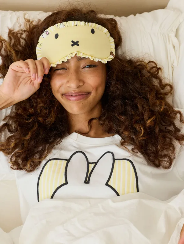 Miffy x Skinnydip Night T-Shirt and Trouser Pyjama Set with Eye Mask made by Skinnydip London