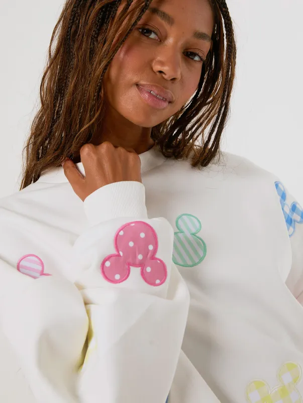 Disney Mickey Mouse Patch Sweatshirt made by Skinnydip London