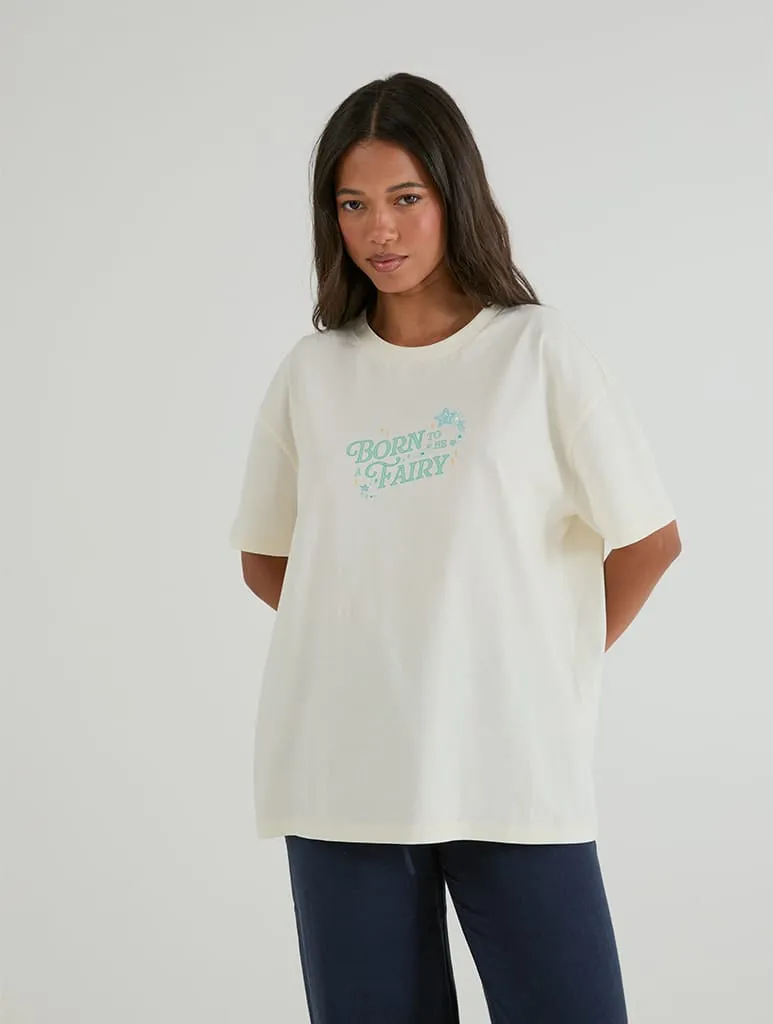 Winx Club x Skinnydip Bloom Born To Be A Fairy T-Shirt In White sold by Skinnydip London product image thumbnail 3