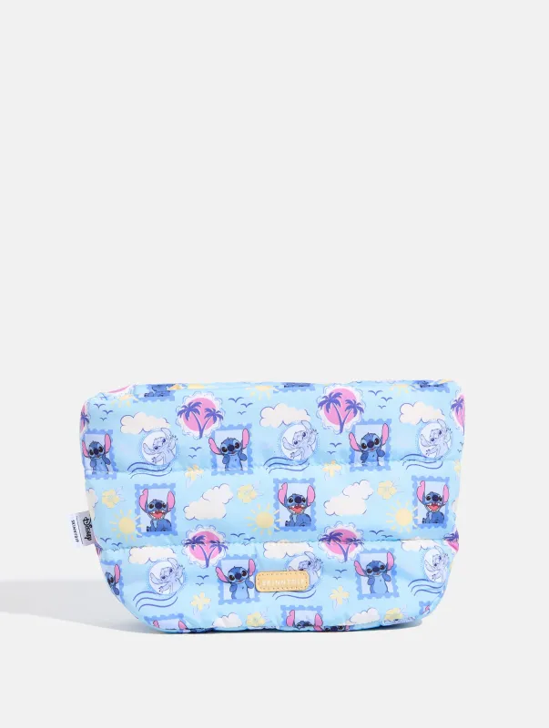 Disney Stitch Puffy Pillow Pouch made by Skinnydip London