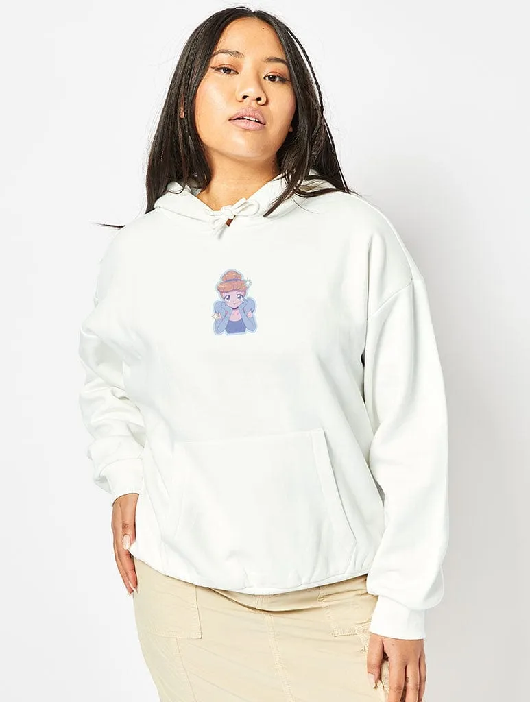 Disney Cinderella Princess Manga Hoodie In White sold by Skinnydip London product image thumbnail 2