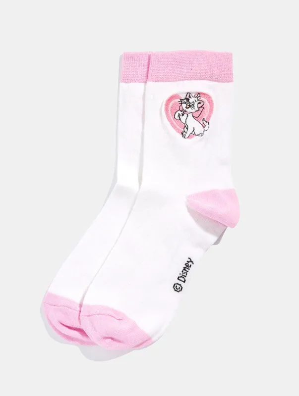 Disney Heart Marie Socks sold by Skinnydip London