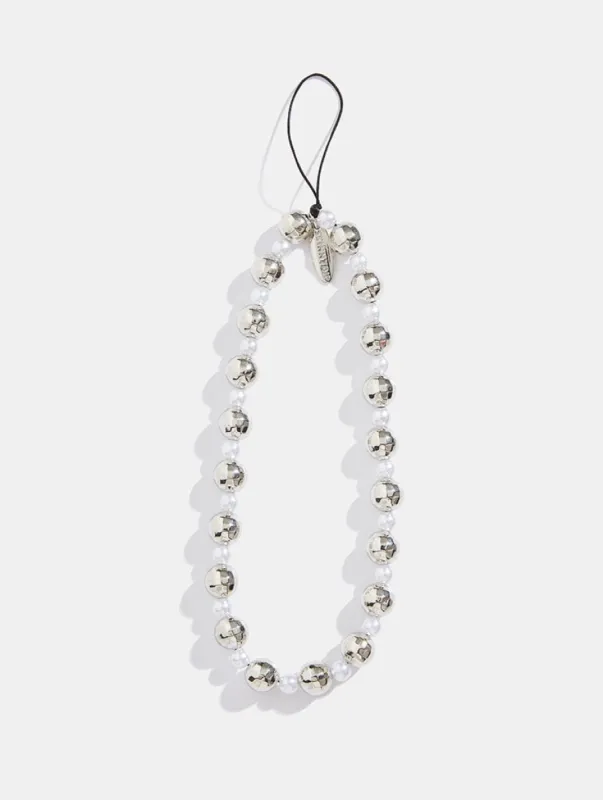 Disco Ball Beaded Phone Strap sold by Skinnydip London