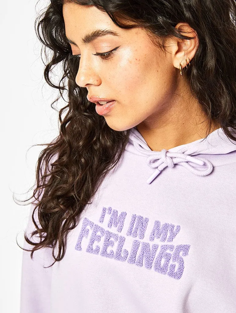 In My Feelings Lilac Oversized Hoodie sold by Skinnydip London product image thumbnail 4