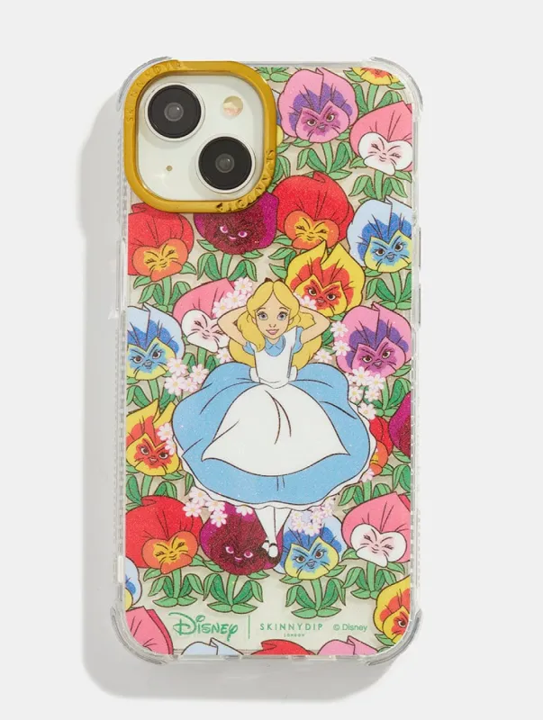 Disney Alice in Wonderland Flowerbed Shock iPhone Case sold by Skinnydip London