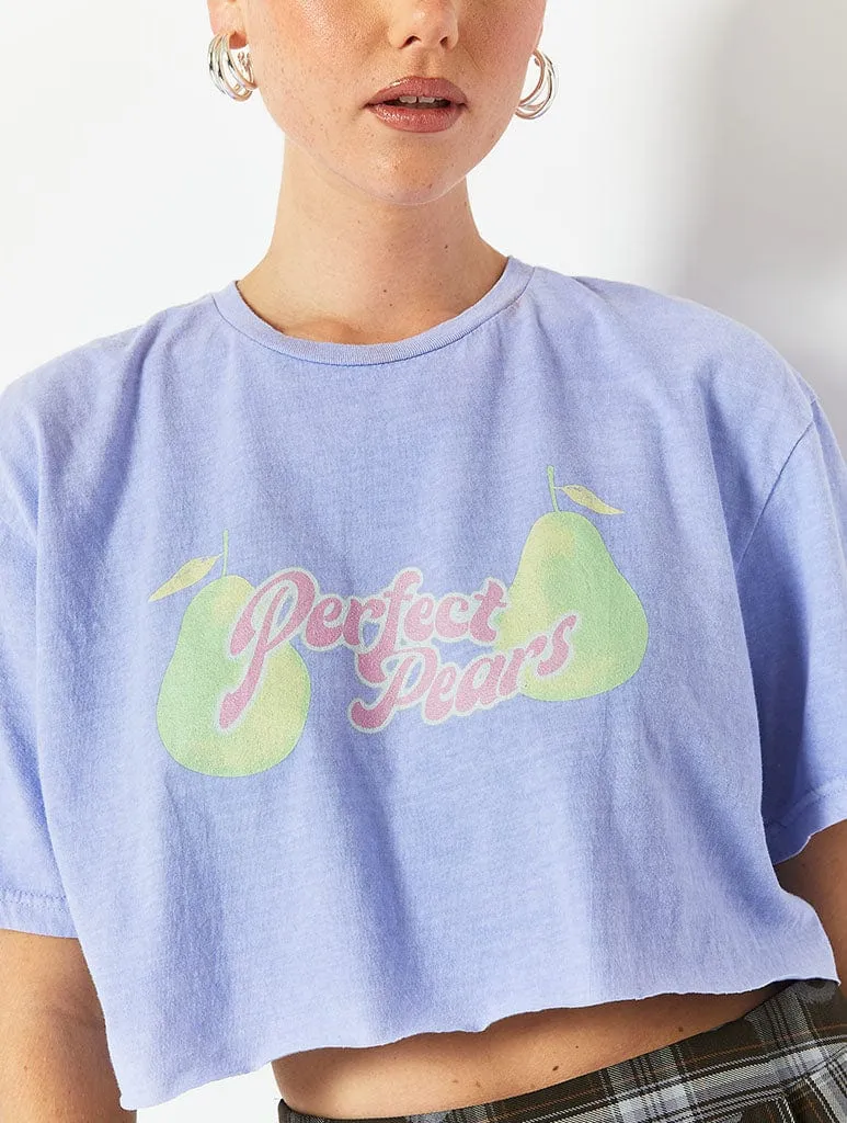 Perfect Pears Blue Crop Top sold by Skinnydip London product image thumbnail 3