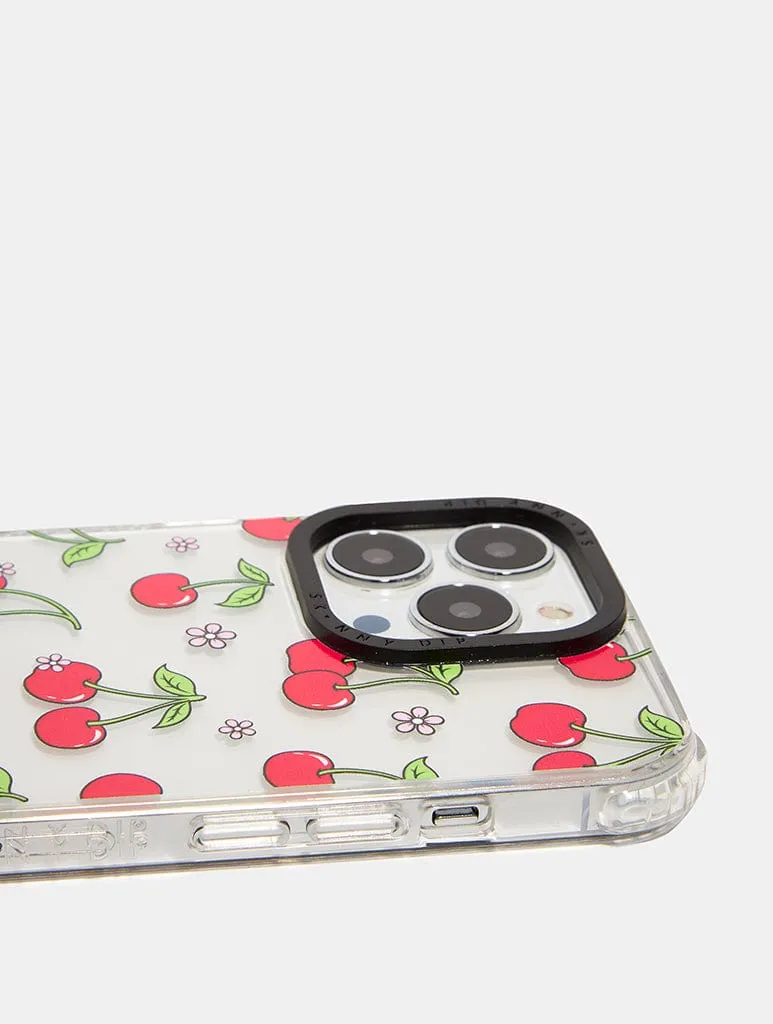 Floral Cherry Shock iPhone Case sold by Skinnydip London product image thumbnail 2