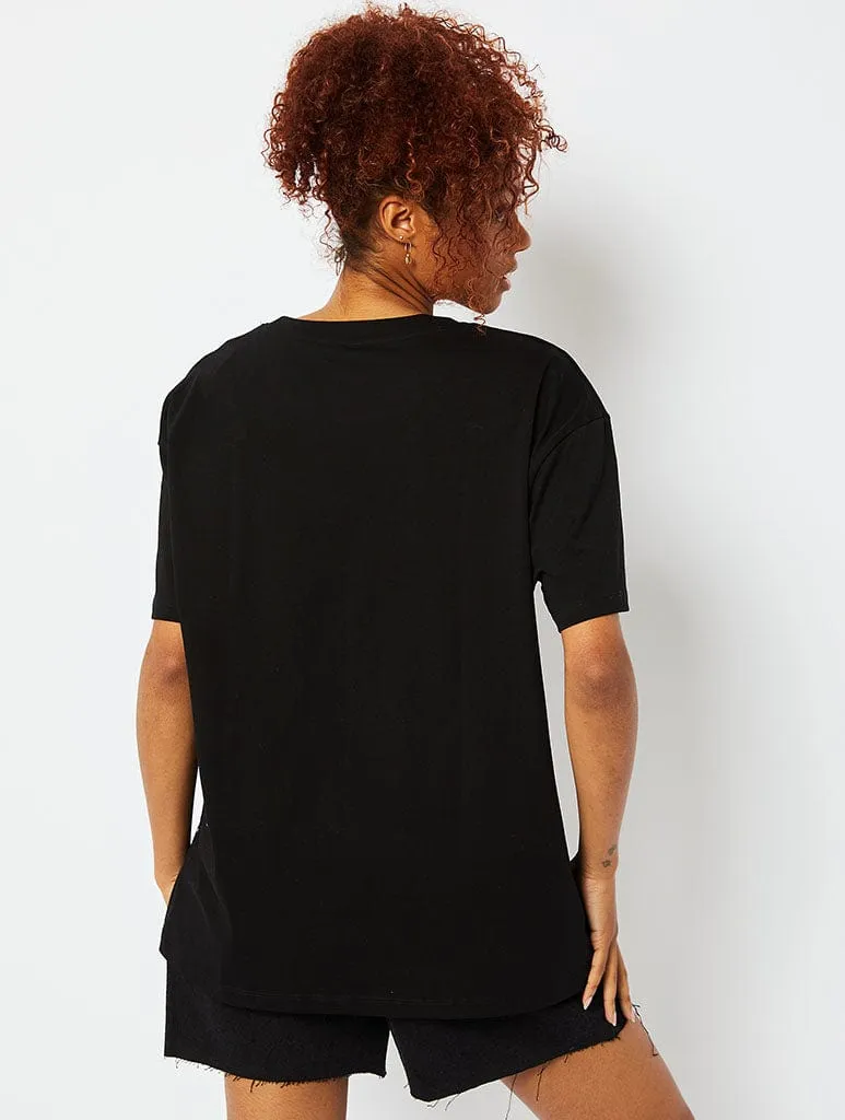 Fun Fact Black T-Shirt sold by Skinnydip London product image thumbnail 2