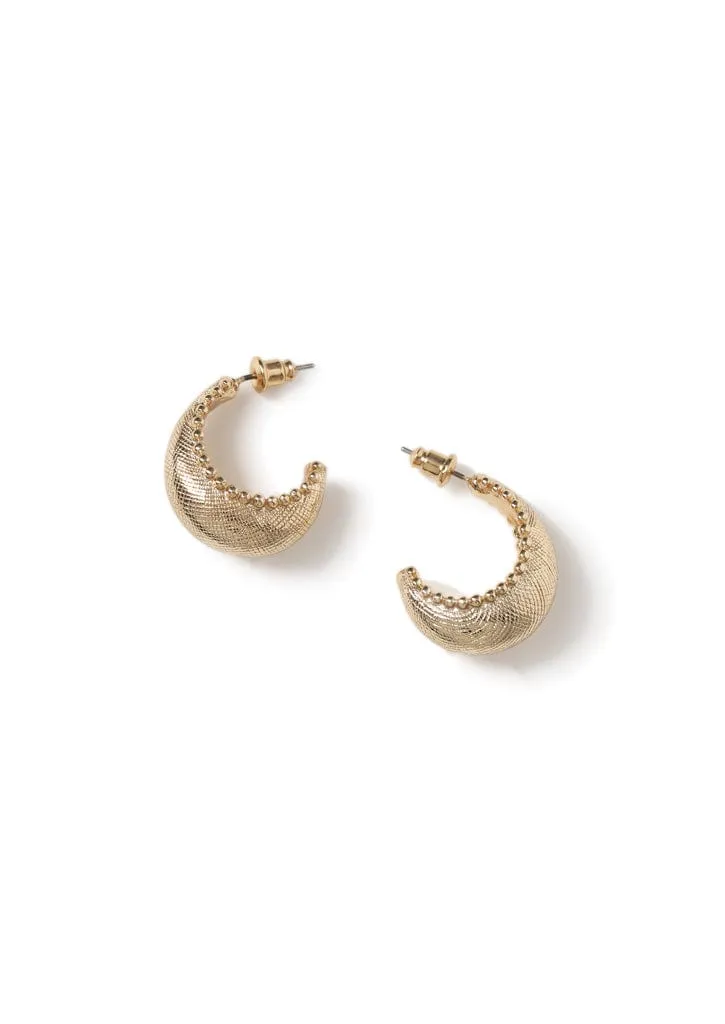 Liars & Lovers Gold Detail Hoops sold by Skinnydip London product image thumbnail 2