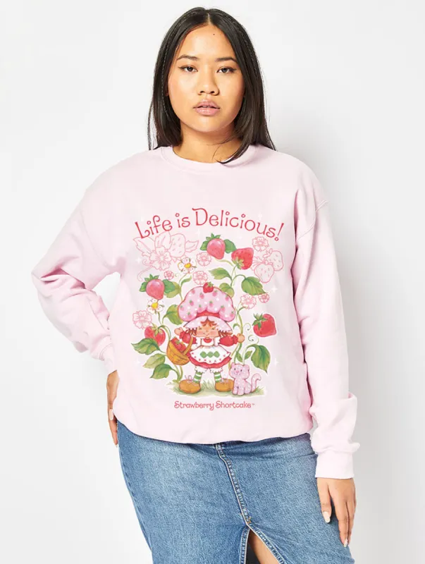 Strawberry Shortcake Sweatshirt In Pink sold by Skinnydip London
