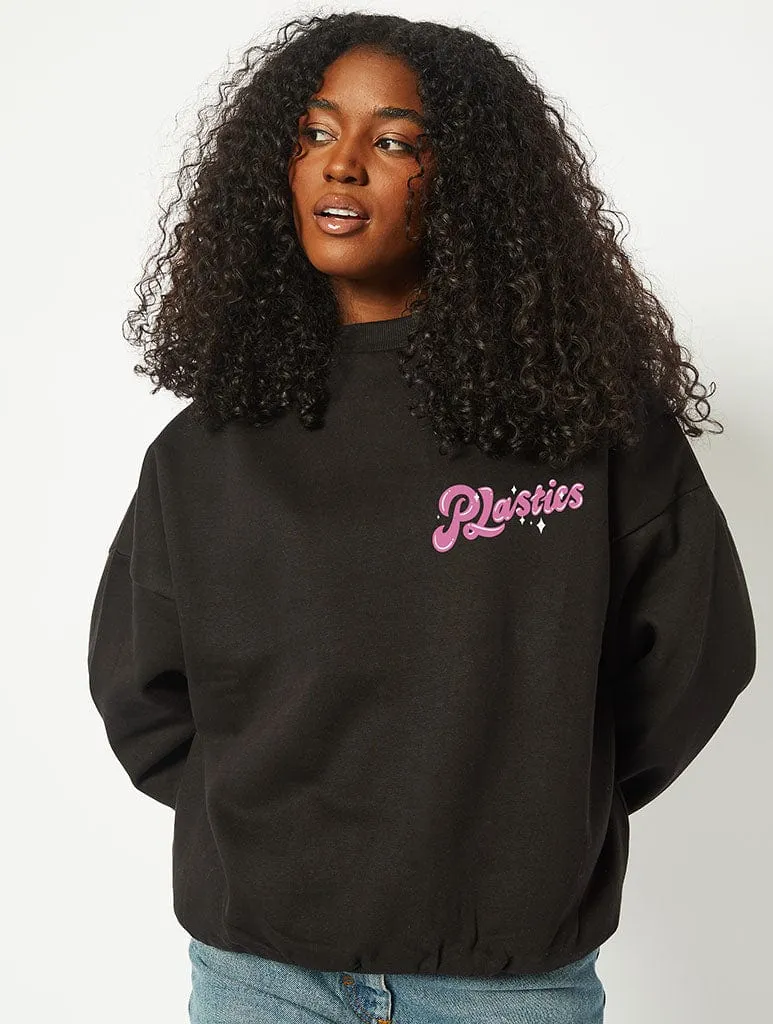 Mean Girls x Skinnydip Plastics Sweatshirt in Black sold by Skinnydip London product image thumbnail 2