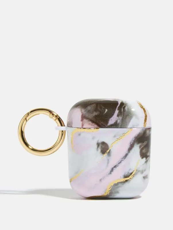 Pink Marble AirPods Case sold by Skinnydip London