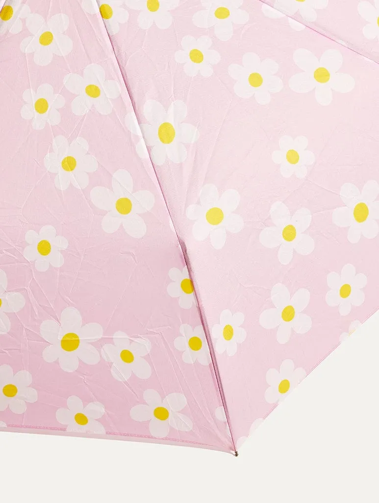 Lilac Flower Umbrella sold by Skinnydip London product image thumbnail 3