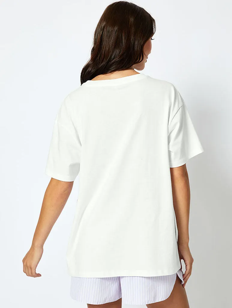 Sardinia T-Shirt in Ecru sold by Skinnydip London product image thumbnail 2