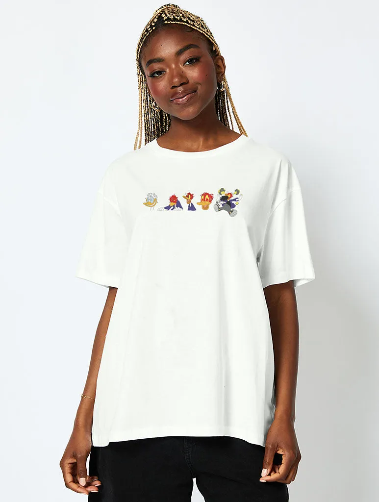 Disney x Hot Ones T-Shirt in Ecru sold by Skinnydip London
