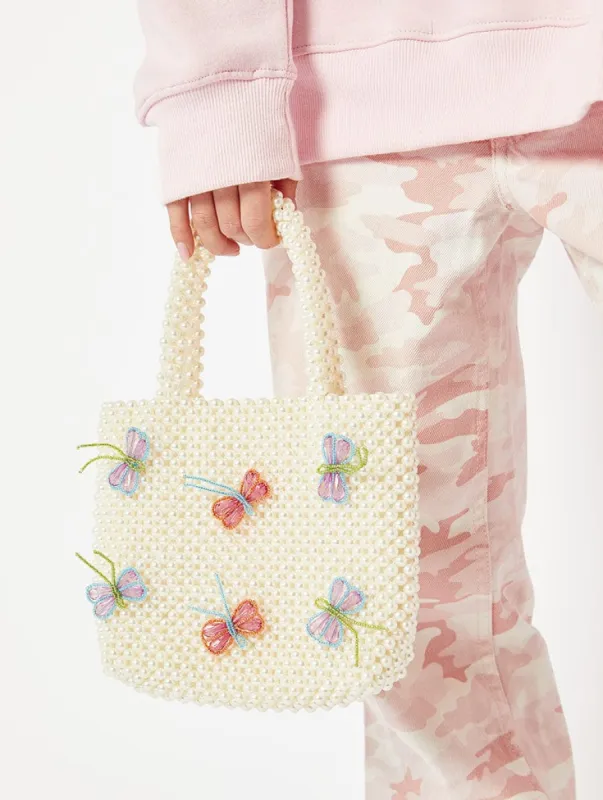 Butterfly Pearl Beaded Bag sold by Skinnydip London