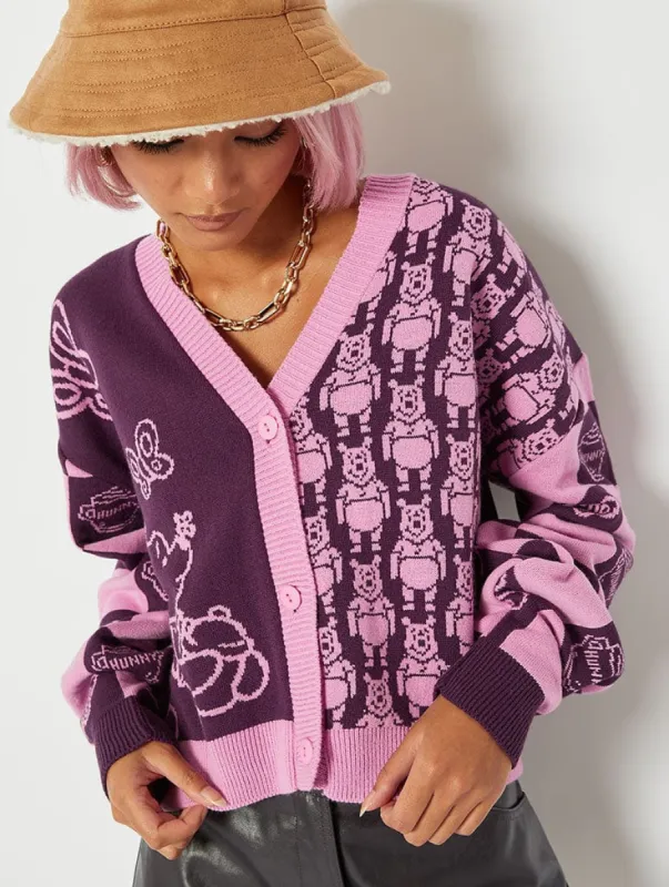 Disney Oversized Winnie The Pooh Knitted Cardigan sold by Skinnydip London