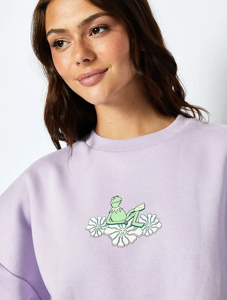 Disney Kermit The Frog Sweatshirt in Lilac sold by Skinnydip London product image thumbnail 5