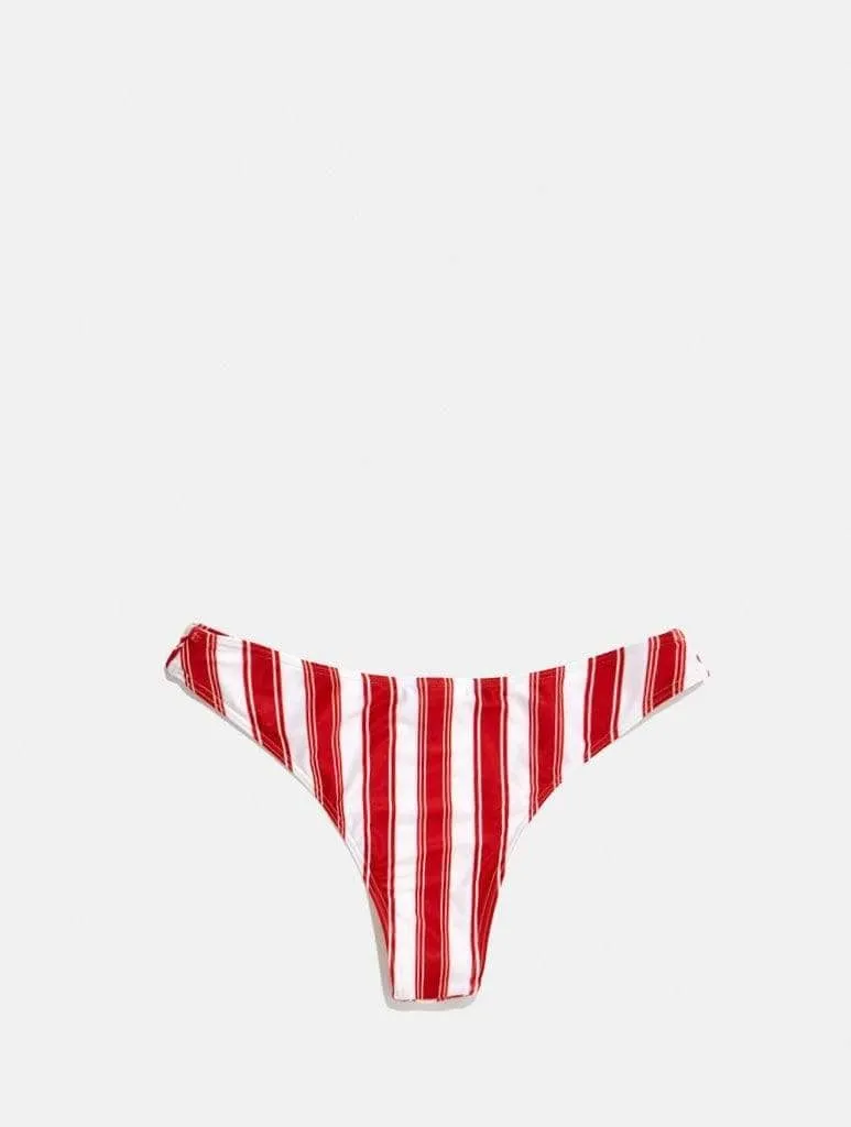 Sydney Red Stripe Bikini Bottoms sold by Skinnydip London product image thumbnail 5