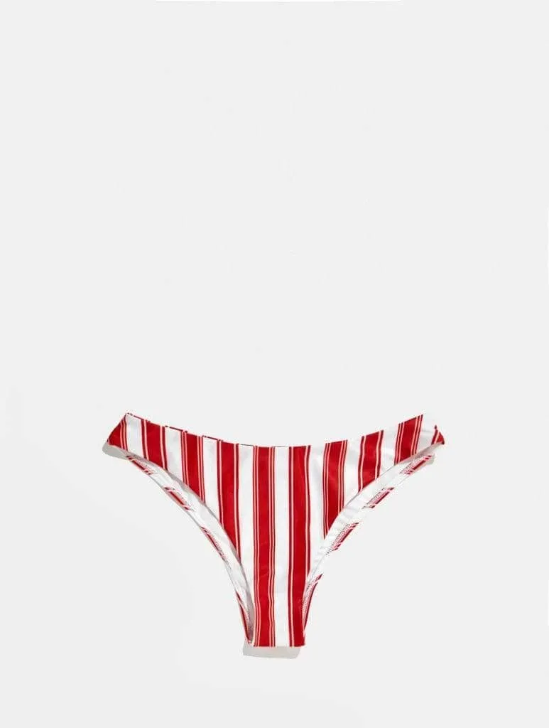Sydney Red Stripe Bikini Bottoms sold by Skinnydip London product image thumbnail 4