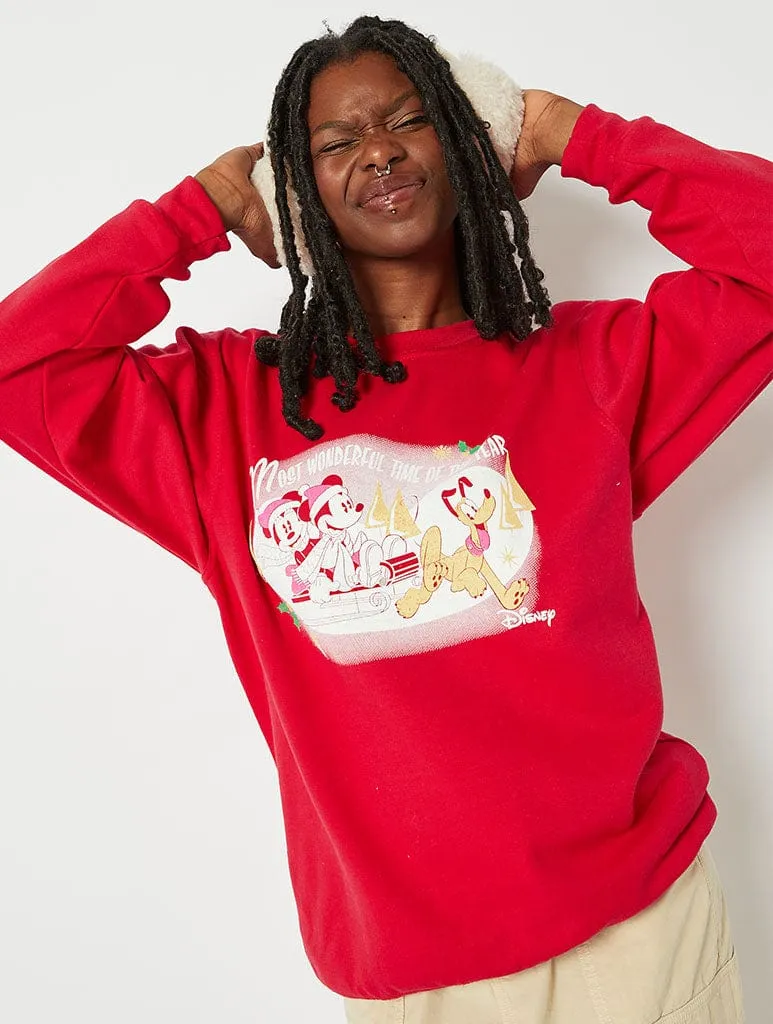 Disney Mickey and Minnie Christmas Poster Sweater sold by Skinnydip London product image thumbnail 2