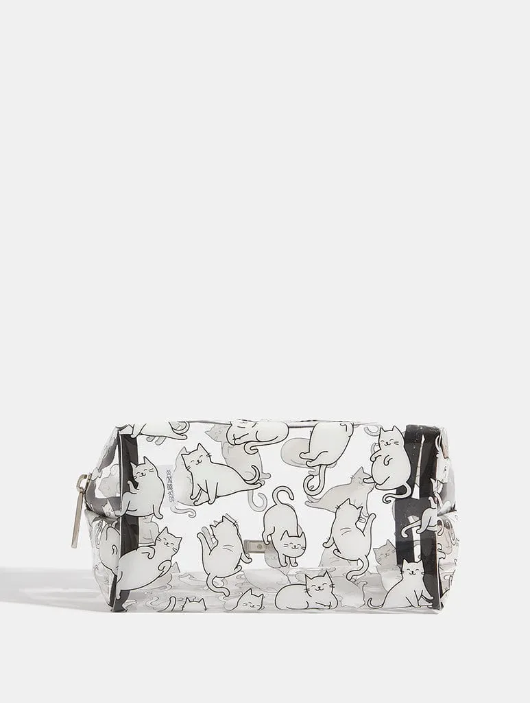 Cool Cat Makeup Bag sold by Skinnydip London
