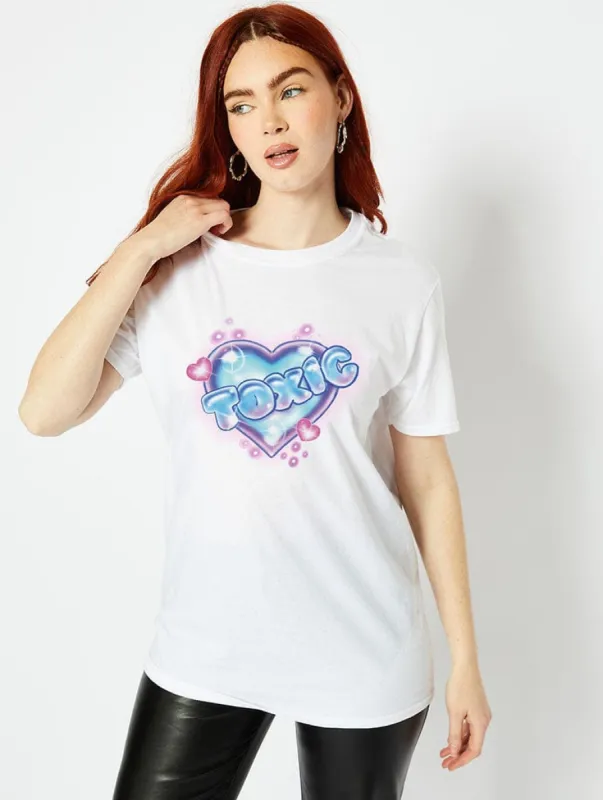 Toxic White T-Shirt sold by Skinnydip London