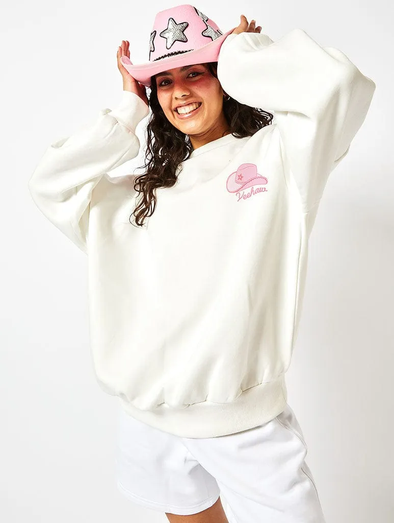 My Last Rodeo Sweatshirt In White sold by Skinnydip London product image thumbnail 3