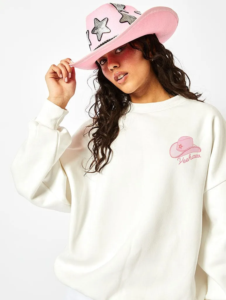 My Last Rodeo Sweatshirt In White sold by Skinnydip London product image thumbnail 2