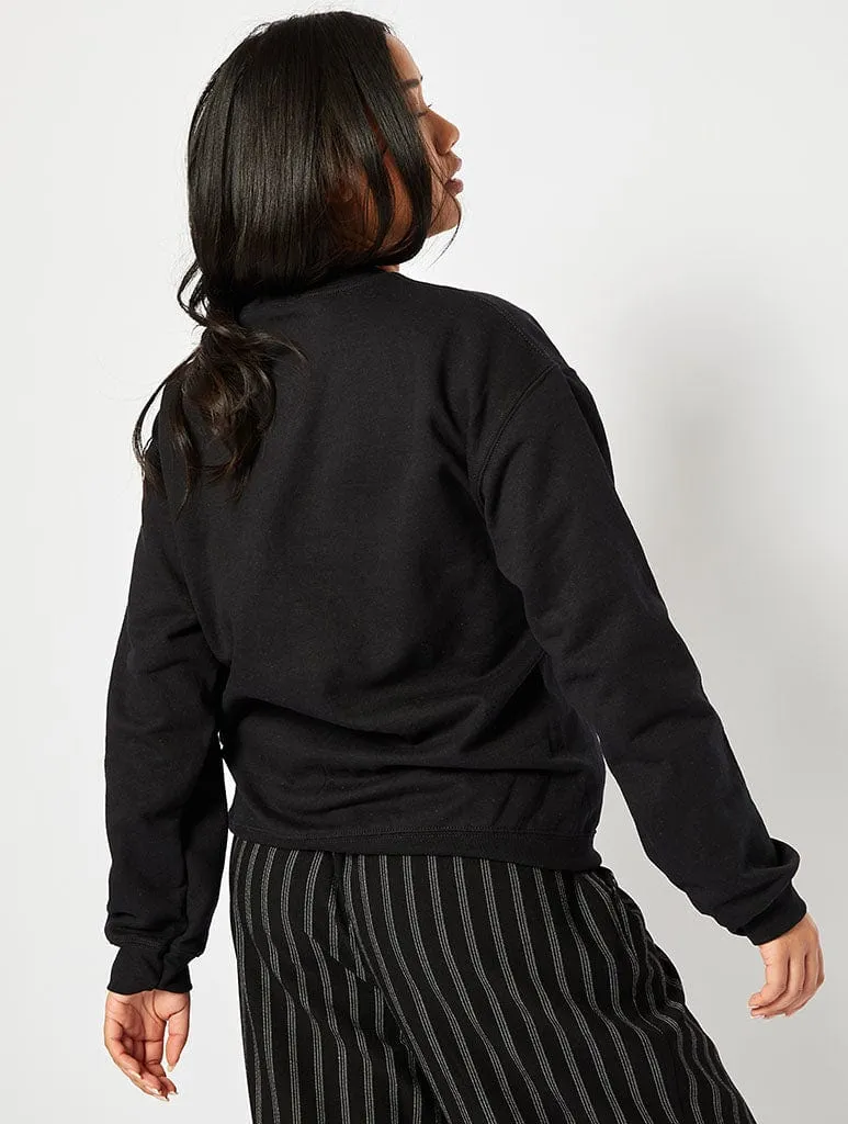 I'd Rather Be Reading Sweatshirt In Black sold by Skinnydip London product image thumbnail 2