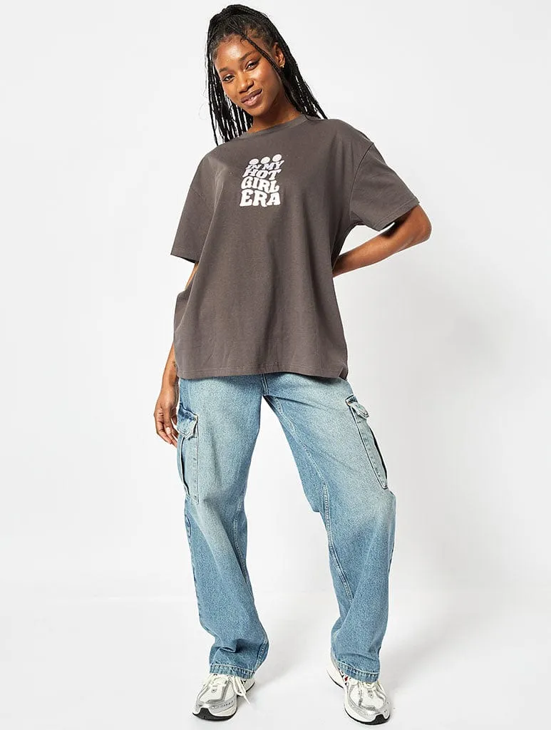 In My Hot Girl Era Oversized T-Shirt sold by Skinnydip London product image thumbnail 4