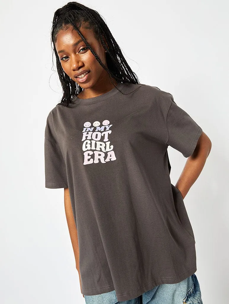 In My Hot Girl Era Oversized T-Shirt sold by Skinnydip London product image thumbnail 3
