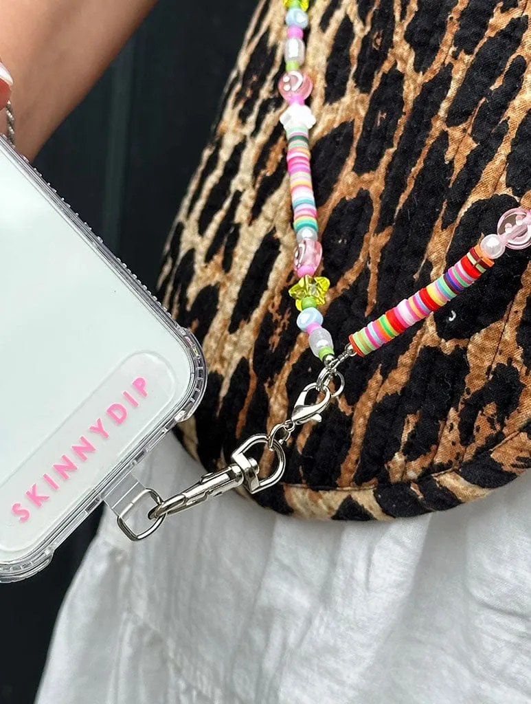 Rainbow Cloud Cross Body Beaded Phone Strap sold by Skinnydip London product image thumbnail 2
