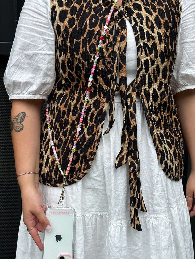 Rainbow Cloud Cross Body Beaded Phone Strap sold by Skinnydip London product image thumbnail 5