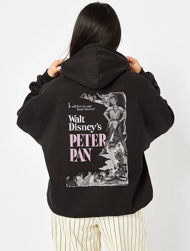 Disney Peter Pan Poster Black Hoodie sold by Skinnydip London