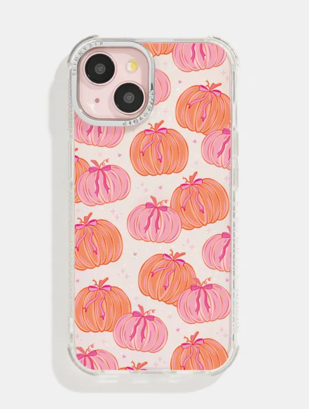 Pumpkin Bow Shock iPhone Case sold by Skinnydip London