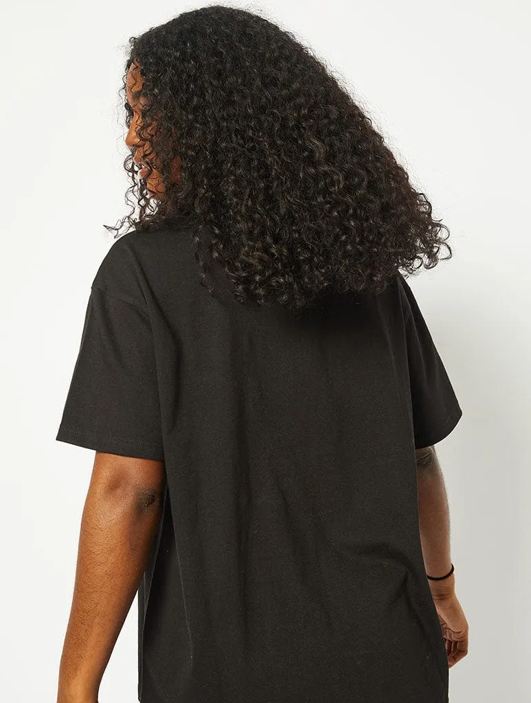 Miffy x Skinnydip Black Oversized T-Shirt sold by Skinnydip London product image thumbnail 3