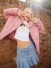 Cord Embroidered Puffer Jacket sold by Skinnydip London